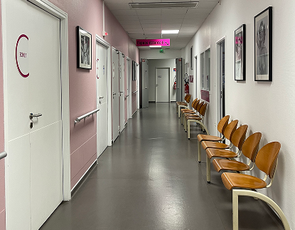 Hospital corridor chairs