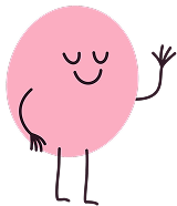 Mascot with a relaxed pose