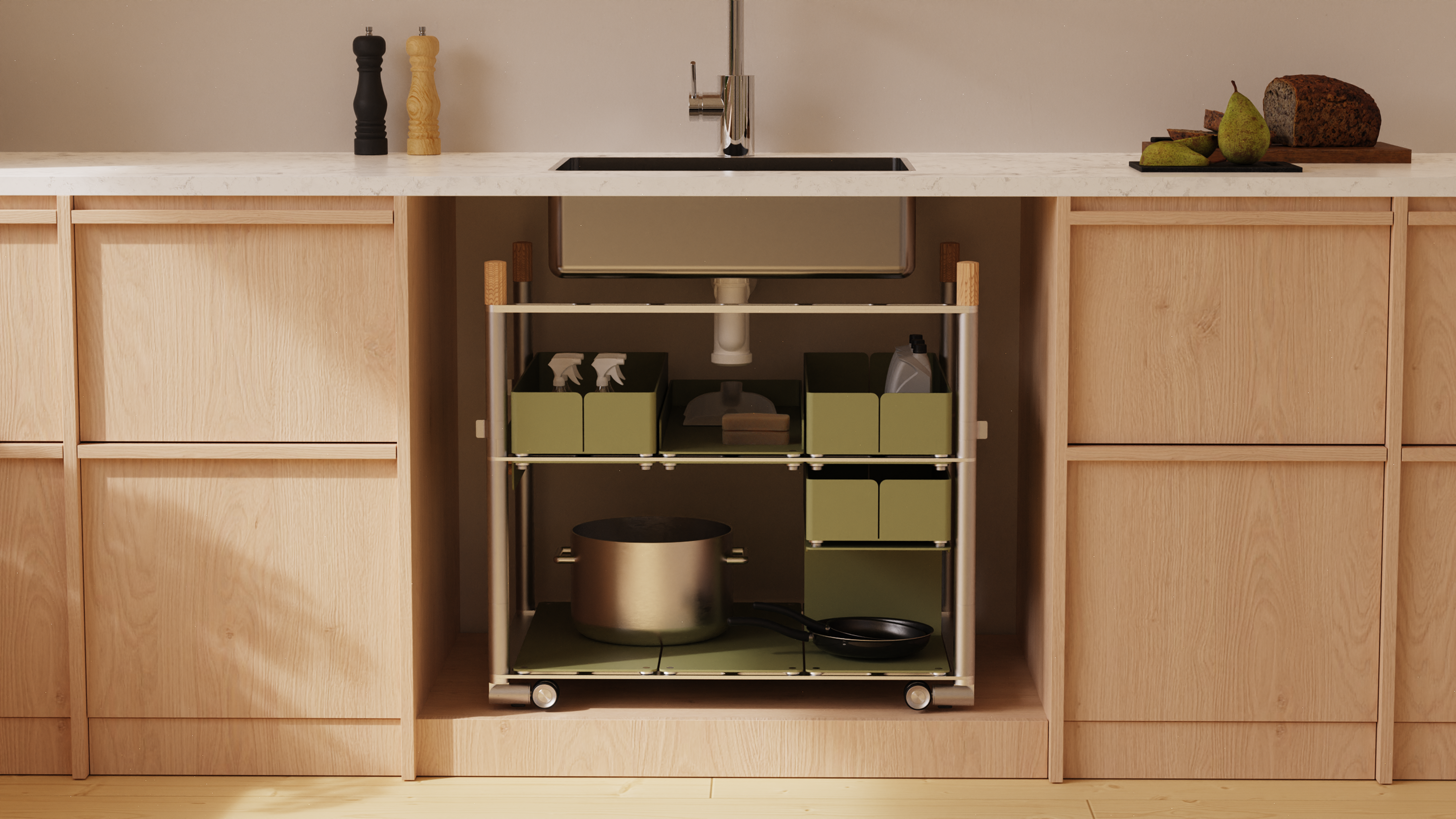 Under the sink storage