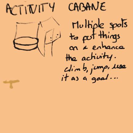 Activity cabane post-it