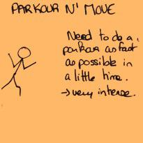 Parkour n move post-it